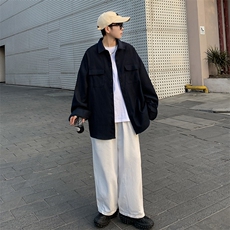 格子衬衫外套男秋季薄款青少年长袖衬衣男士上衣春秋W13/P35，男装衬衫，星座506