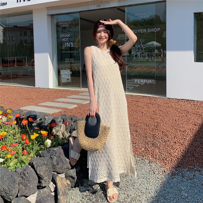 2025夏装新款简约时尚宽松显瘦背心连衣裙，女装连衣裙，浙宝220