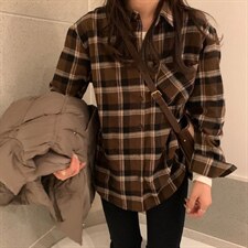 磨毛格子衬衣，其它，诺贝