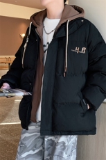 冬季宽松/假两件休闲外套潮加厚棉衣XZ102B-1M8008-P125，男装棉衣，星座102B-1