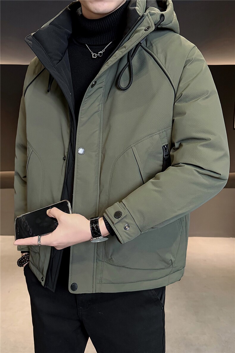 M-4XLB3533725P235军绿连帽羽绒男士冲锋衣【308】,男装夹克,电商B353