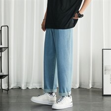 3夏季九分裤牛仔裤男潮流休闲时尚裤子A210-K6808-P45，男装牛仔裤，星座210-3