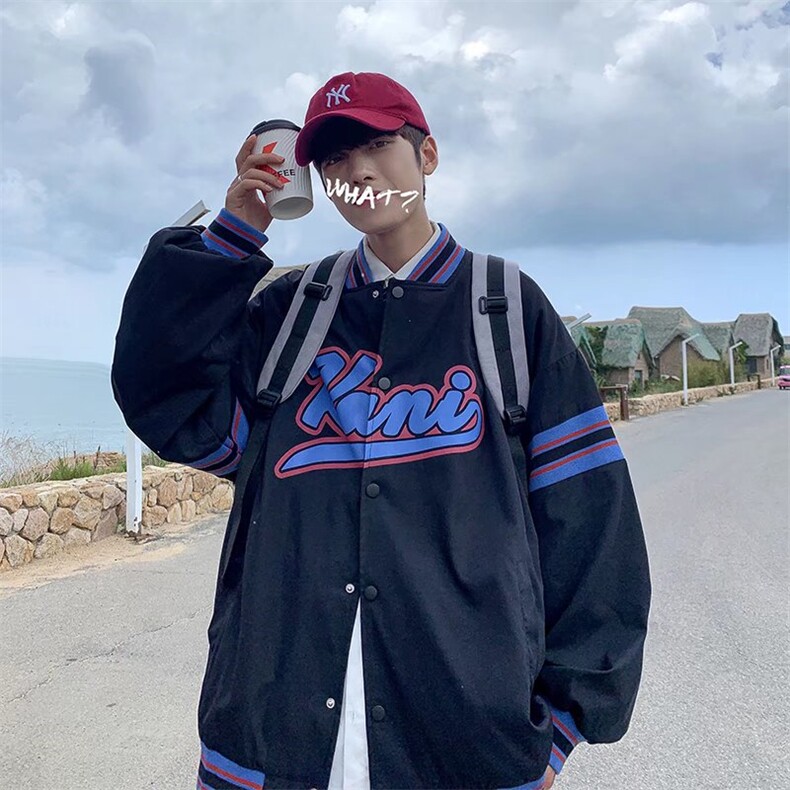 春秋新款棒球服外套男百搭韩版潮流夹克ins休闲运动服W2897-P42,男装夹克,星座512-2