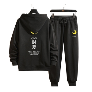 TL8047-P80连帽卫衣套装男运动套装两件套 砖墙挂拍图片