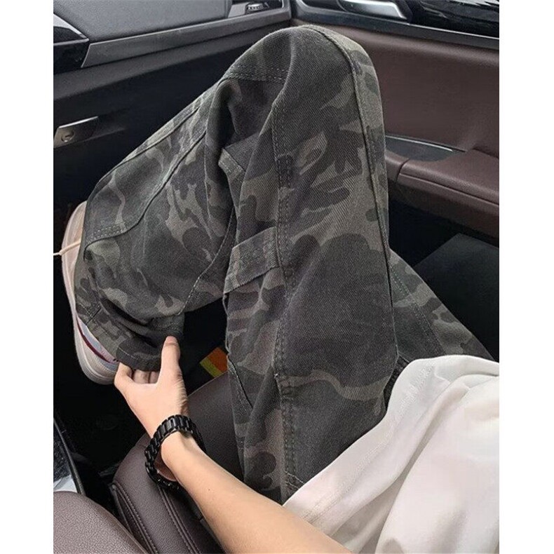 复古迷彩工装裤男款夏季显瘦无品牌新款简约流行日系K399,男装工装外套,星座1116A（原606A-3）