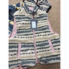 高品户外山系费尔岛羊羔毛双面穿摇粒绒背心外套男女A1142-P105，男装背心/马甲，星座1505