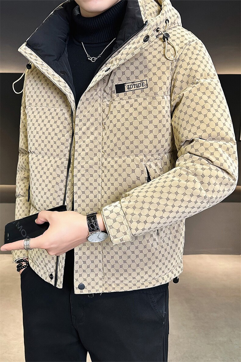 标50绒已备货冬季连帽字母皮羽绒服男外套8873-P215控券后288,男装羽绒服,电商B338