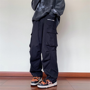 新款美式高街工装裤男日系ins潮牌直筒宽松阔腿裤 K5047-P42图片