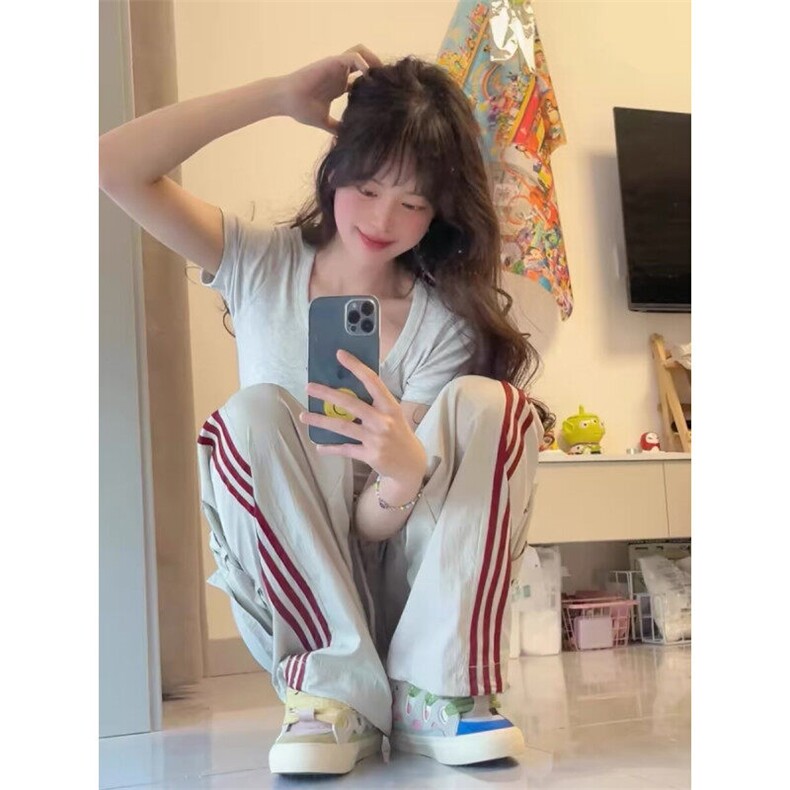 DUL137-P45美式条纹工装裤男女夏季潮牌速干户外休闲裤-网图现货,男装休闲裤,星座603-2
