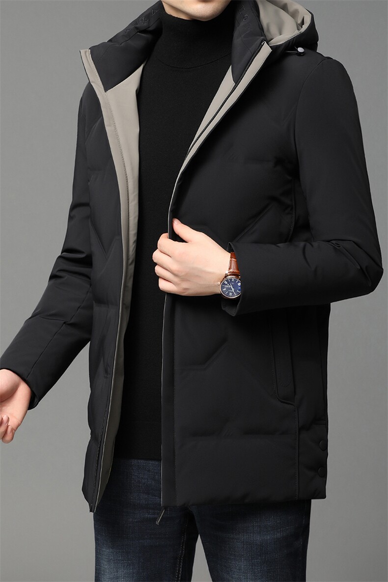 DF8851钱塘2020-2冬季厚款时尚休闲有帽中年男士羽绒服货稳P310,男装羽绒服,钱塘207-2