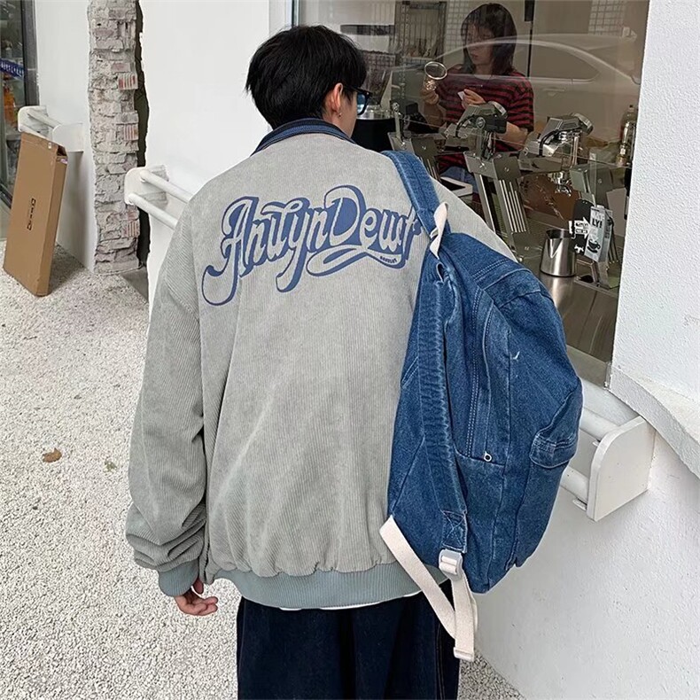 棒球服男潮牌百搭宽松夹克韩版潮流外套ins港风休闲上衣J083-P60，男装夹克，星座1008
