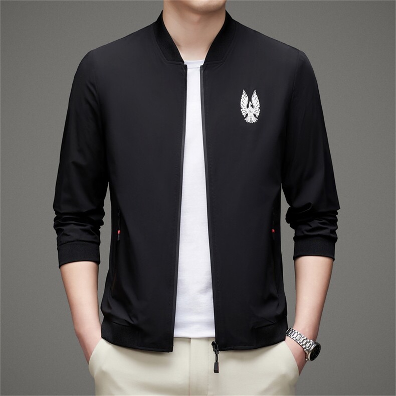 V9615钱塘2020-3秋冬新款男士立领夹克休闲百搭外套量大价优P90图片