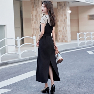 时尚直筒连衣裙套装女夏季小个子2024年新款t恤两件套高级感显瘦图片