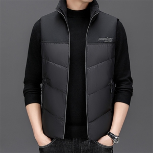 BZW2217钱塘2020-2新款时尚休闲冬季厚款中年男士羽绒服马甲P155图片
