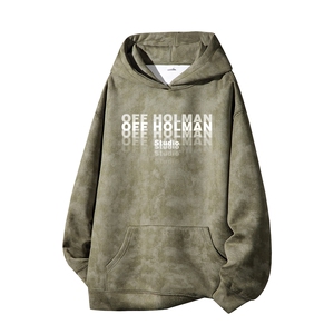 得物供货、重磅420克现货 麂皮绒扎染卫衣HD019-1-WL25198ZR-P45图片