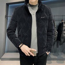 2130冬季立领轻薄羽绒服外套中青年店主风羽绒衣保暖御寒男大码潮,男装羽绒服,星座115A(原星座507）