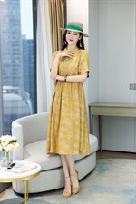 醋酸连衣裙现货，女装连衣裙，百衣时尚