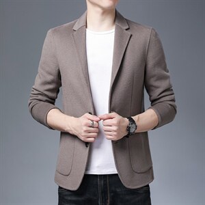 KCN20221-13秋季男士修身西服上衣休闲潮流外套双面尼小西装P320，男装西服，电商B360