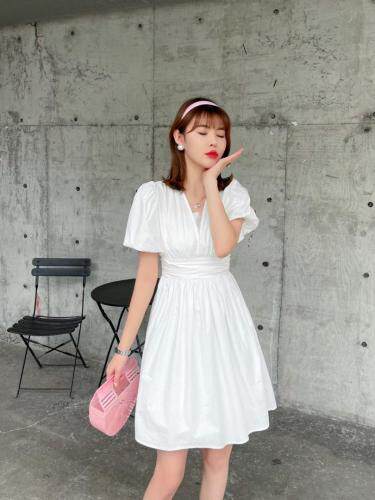 夏季新款韩版简约连衣裙，女装连衣裙，芷炫