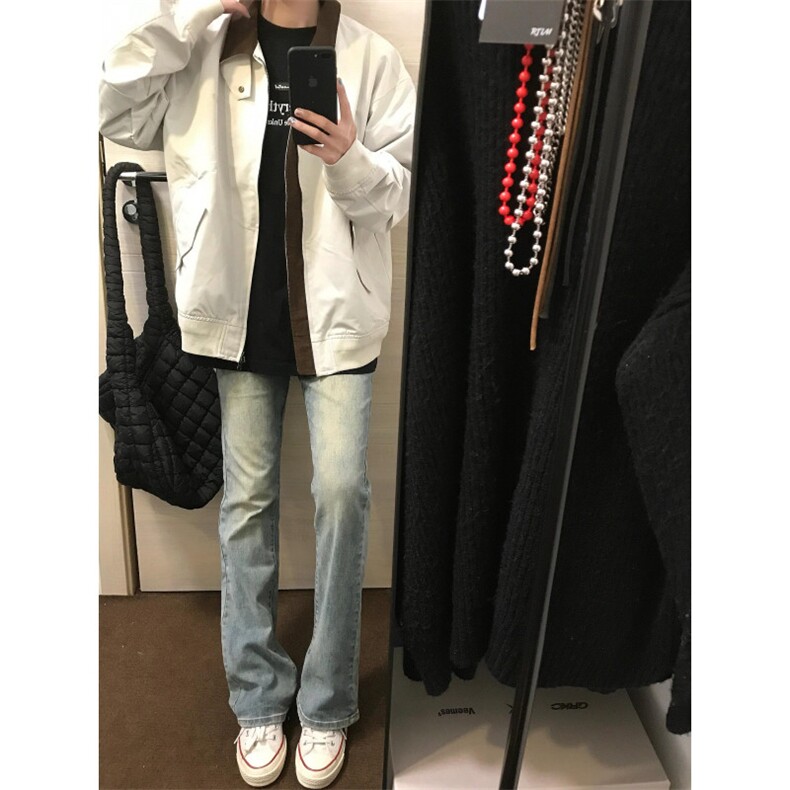 【有货】灰色棒球服外套男春秋款cleanfit飞行员夹克JKA678LL-P75,男装夹克,星座1007（原301D）