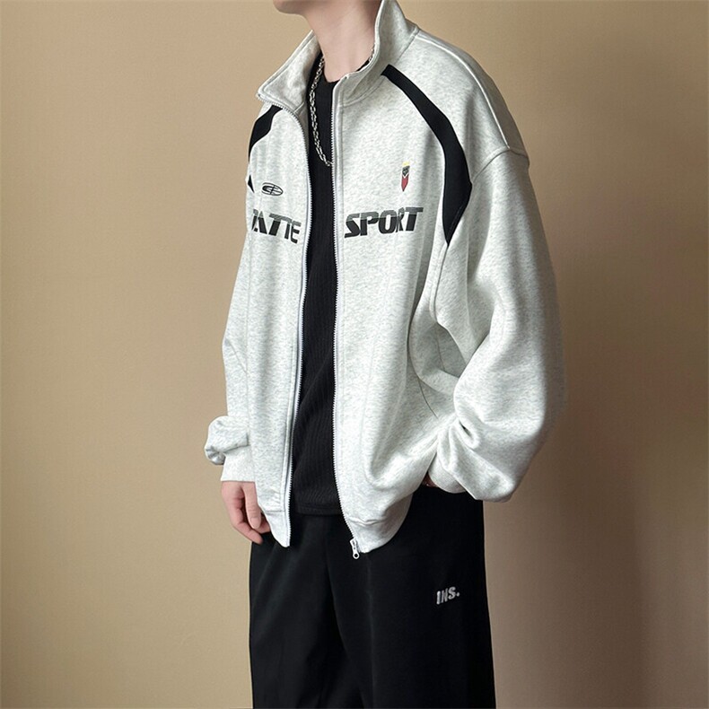 现货新款刺绣立领夹克外套男潮牌时尚休闲上衣A351-AW2518-P110,男装夹克,电商A351