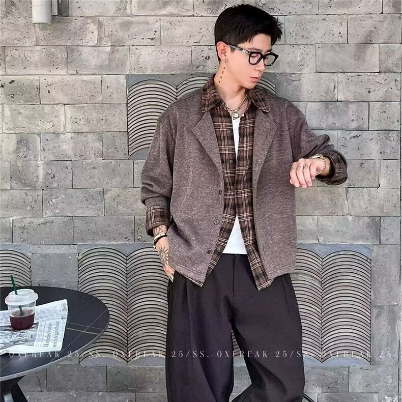 MM508-P70美式新款复古休闲慵懒风针织开衫毛衣,男装针织衫/毛衣,星座617A-2