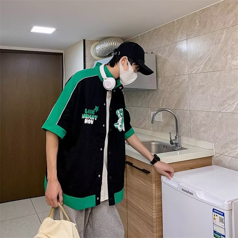 潮流夹克潮男休闲时尚短袖夹克外套S639P35,男装夹克,星座1116-2