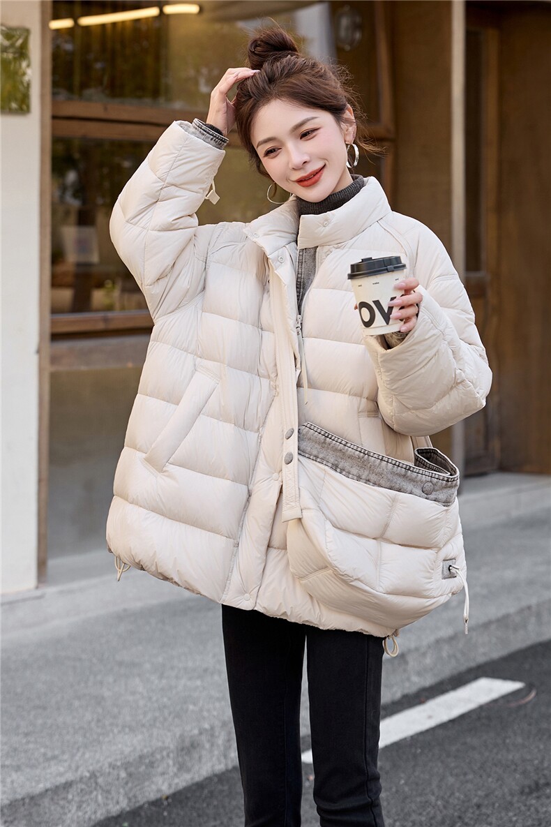 2025年冬季新款休闲羽绒服带包包外套,女装羽绒服,橙子家