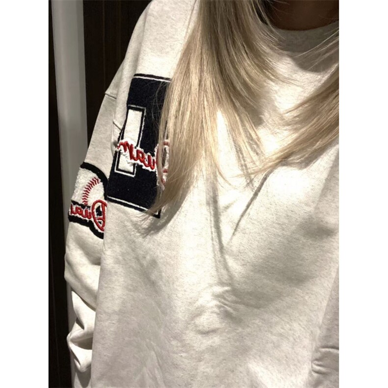 美式刺绣棒球服卫衣ZW0144-特批46,女装职业装,星座313A(原308A-2)