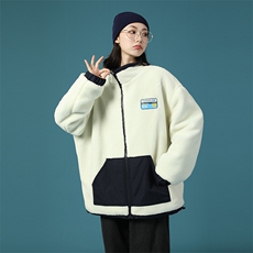 703-Y251-P85秋冬羊羔毛双面穿休闲外套，女装短外套，星座703