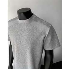 美式重磅cleanfit正肩设计短袖T恤夏季重磅硬汉小领口半袖衣服男，男装T恤，星座1210-1