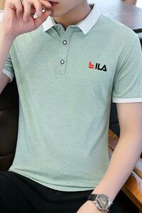 款5638男士短袖T恤polo衫男潮流半袖夏季衬衫领潮牌上衣服图片