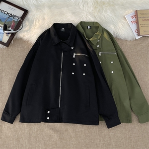 美式飞行员外套男女款春季vibe棒球服宽松休闲工装夹克JK6605-P60图片