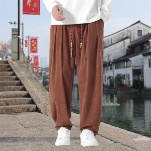 男士休闲裤灯芯绒长裤宽松灯笼裤哈伦裤裤   XZ1512-2520-P50图片