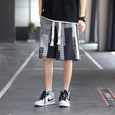 GDNA36男士新款2023夏季青年透气中腰宽松时尚休闲短裤男P50，男装休闲裤，电商B360