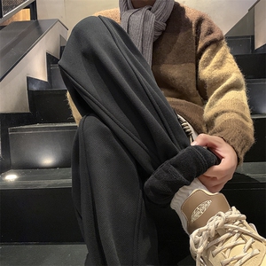 秋冬新款加绒加厚菠萝格束脚裤M~5XL XZ604-KP99-P65控78图片