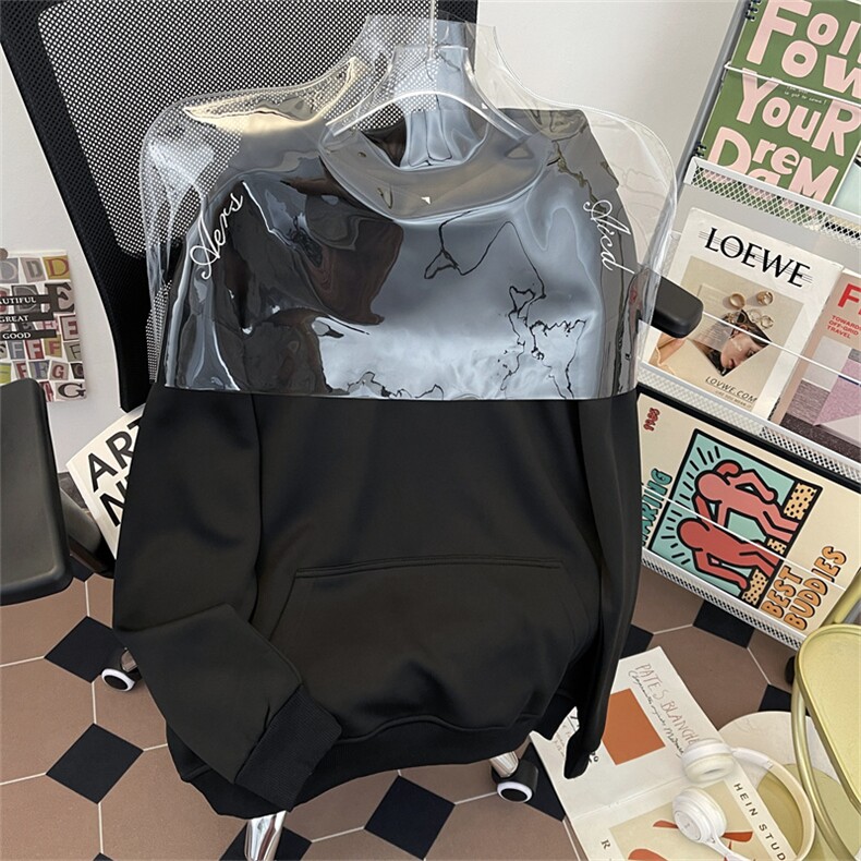 美式重磅Cleanfit复古连帽卫衣男女宽松休闲上衣帽衫WY0237-P48,男装卫衣,星座308B-2