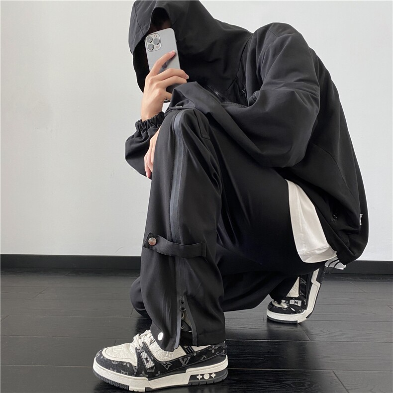 2023秋季新款长拉链冲锋裤潮流机能休闲裤B315-K23436-特p40控78,男装休闲裤,电商B315