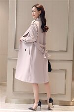 中长款西装风衣女春秋季2025年新款气质收腰显瘦早春今年流行外套，女装风衣，沫晗依美