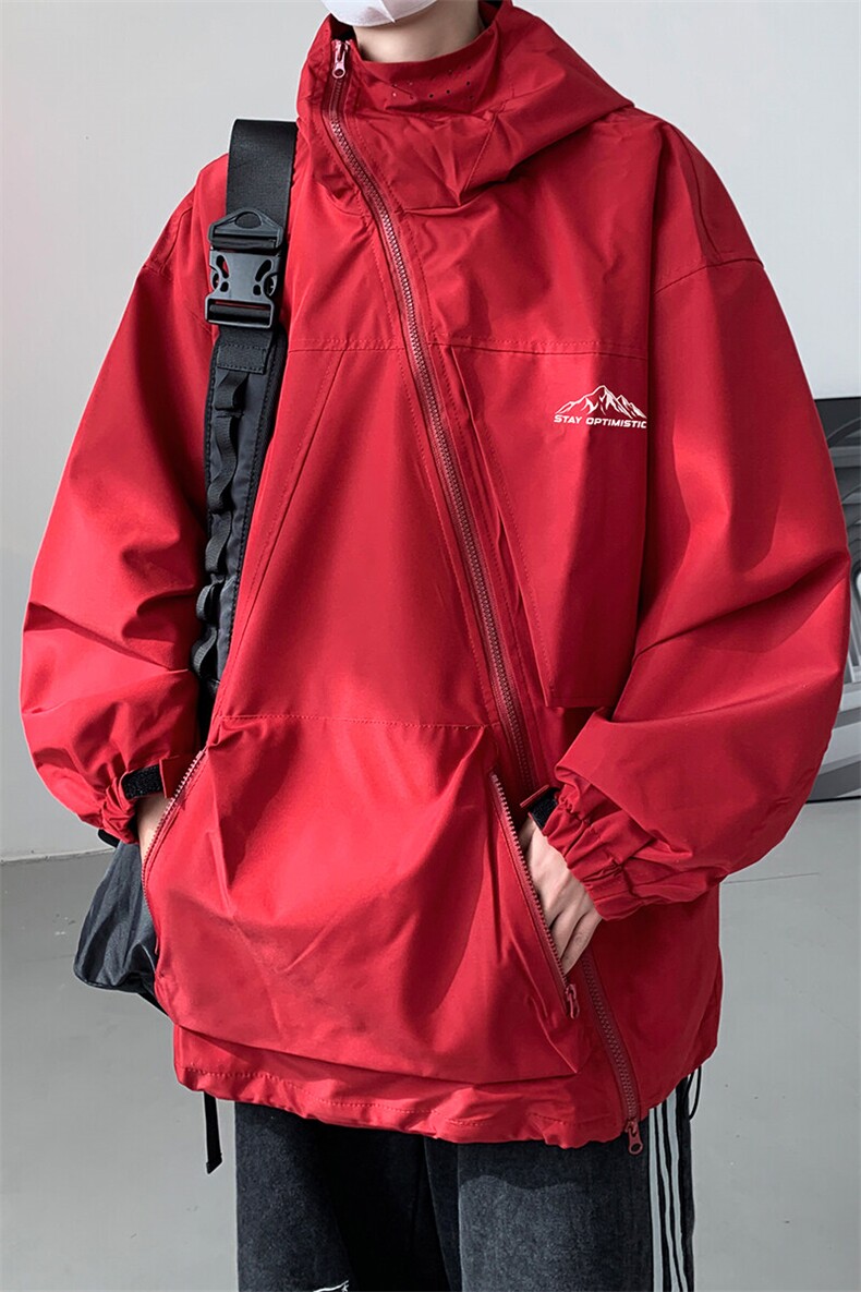 8XL-M特大码春季Cityboy宽松冲锋衣夹克男女上衣外套男JK1310P85,男装夹克,电商D206-1