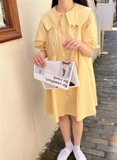 现货特别领子连衣裙，女装连衣裙，MI MI(1F)