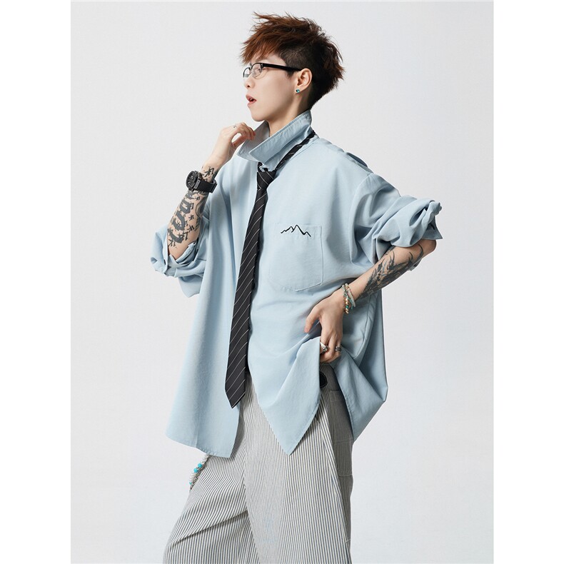 CS1121-特批28控58秋季新款冰丝面料长袖衬衫防晒透气衬衫,男装防晒衣,电商A059