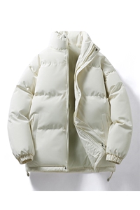 A178-8899-特P45 150D消光防水冬季保暖面包服防寒男装立领外套图片
