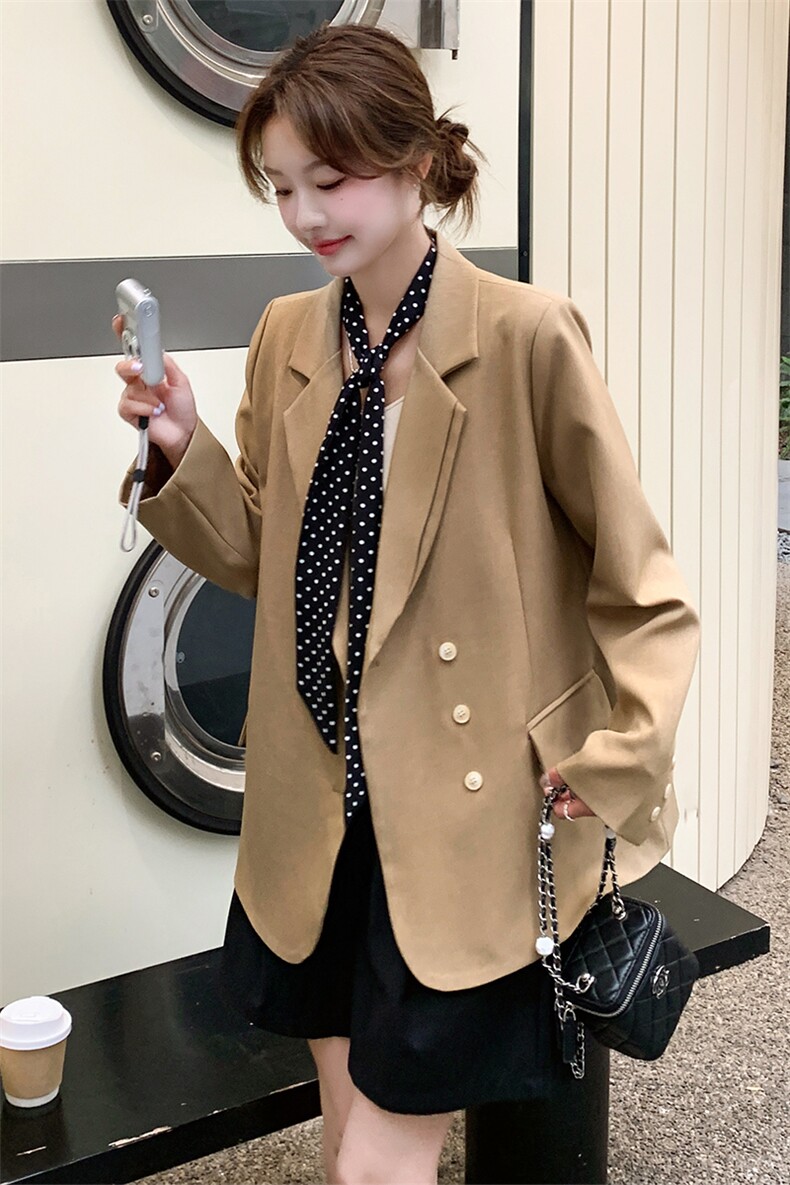 2025新款西装！超好看职业网红装搭配丝巾,女装西装,自然秀