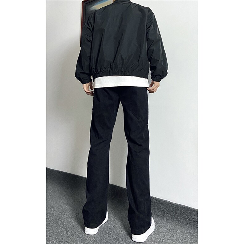 秋季美式ins高街hiphop弯刀工装牛仔裤货号K2442P55图片