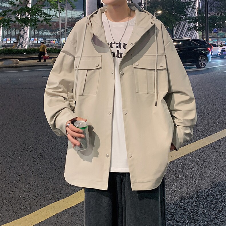 港风连帽工装夹克男上衣外套JK762P80,男装夹克,星座1204-3