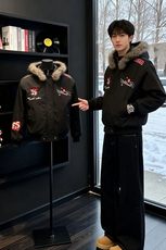 网图工装派克棉服可拆卸毛领连帽座山雕夹克棉衣A025-KY1819-P80，男装夹克，电商A025