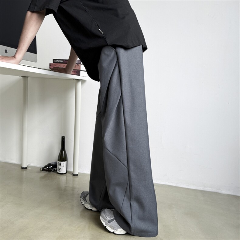 春夏秋哈伦九分男裤潮牌垂感西装裤子男士休闲西裤XZ052-P45，男装西裤，星座308B-1