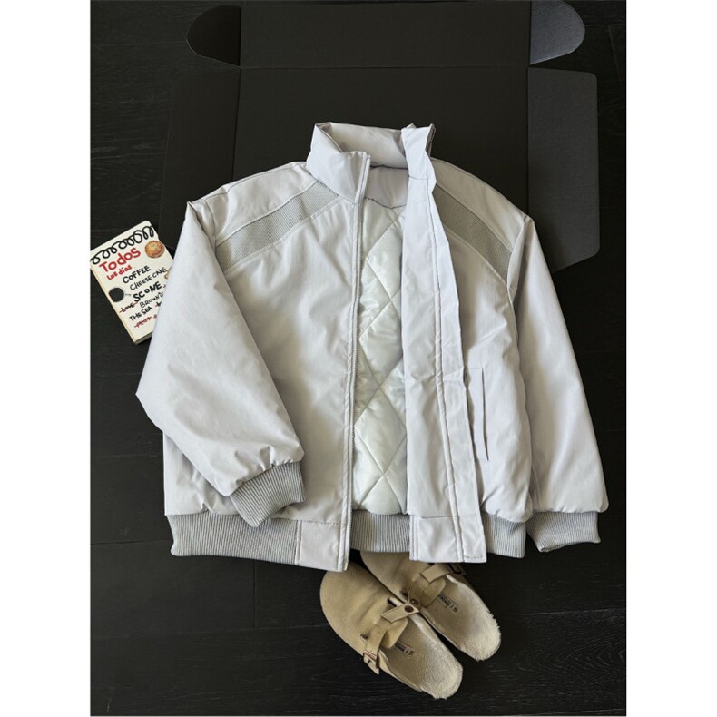 图 潮牌美式解构立领棒球服棉衣男秋冬中性风保暖棉服特P68图片