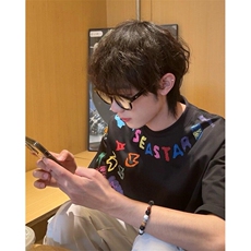 新款潮流原宿流行简约美式潮牌创意字母涂鸦短袖T恤TA143，男装T恤，星座1116A（原606A-3）